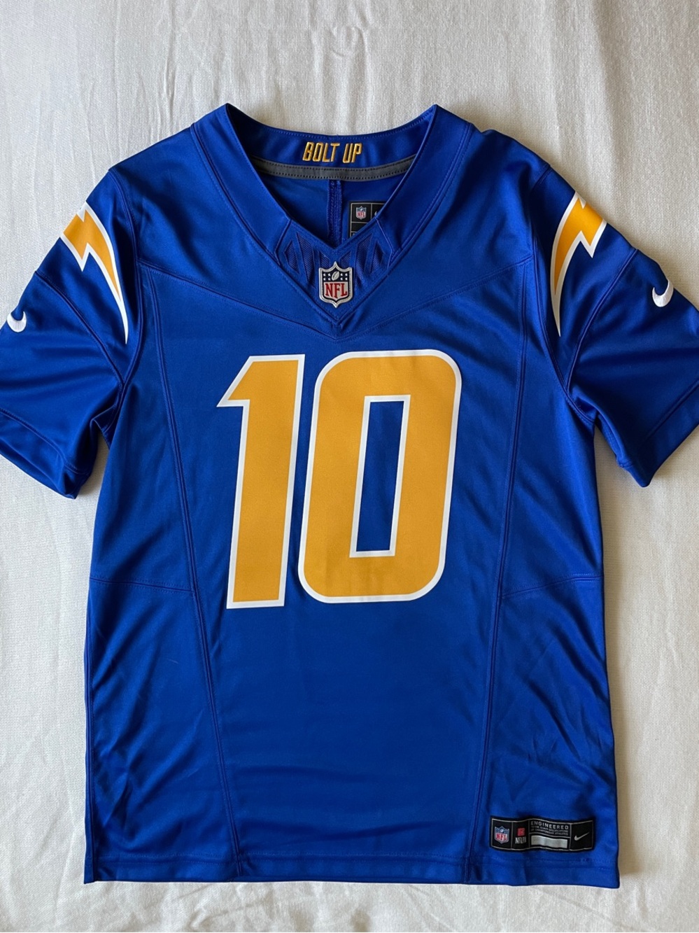 Authentic LA Chargers Herbert #10 Nike Football Jersey